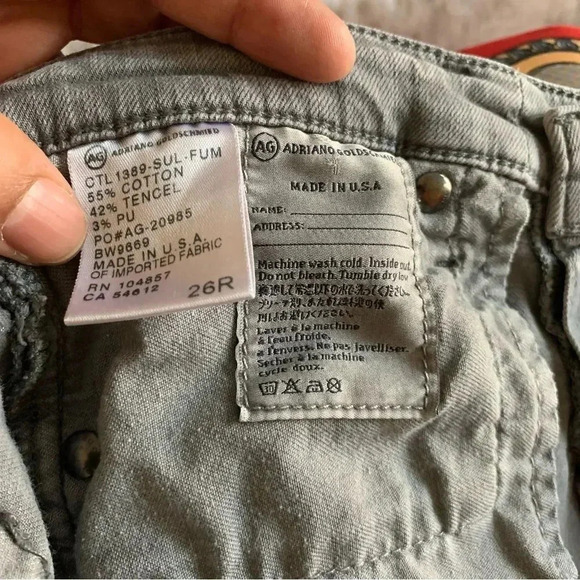Adriano Goldschmied The Legging Ankle Skinny Jeans Size 26R Grey Stretchy Pants - Picture 7 of 11